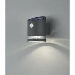 Luminaires Reality Applique murale Reality Salta LED Anthracite, 1 lumière, Détecteur de mouvement