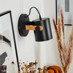 Luminaires Scandinaves-hofstein Applique murale Rebbenas Écru, Noir, 1 lumière