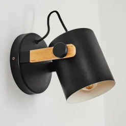 Luminaires Scandinaves-hofstein Applique murale Rebbenas Écru, Noir, 1 lumière