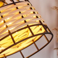 hofstein Applique murale Recinto Bois foncé, Noir, 1 lumière