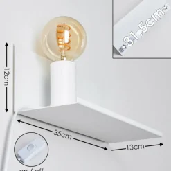 hofstein Applique murale Reftele Blanc, 1 lumière