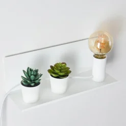 hofstein Applique murale Reftele Blanc, 1 lumière