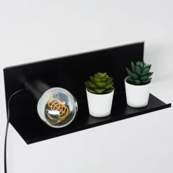 hofstein Applique murale Reftele Noir, 1 lumière