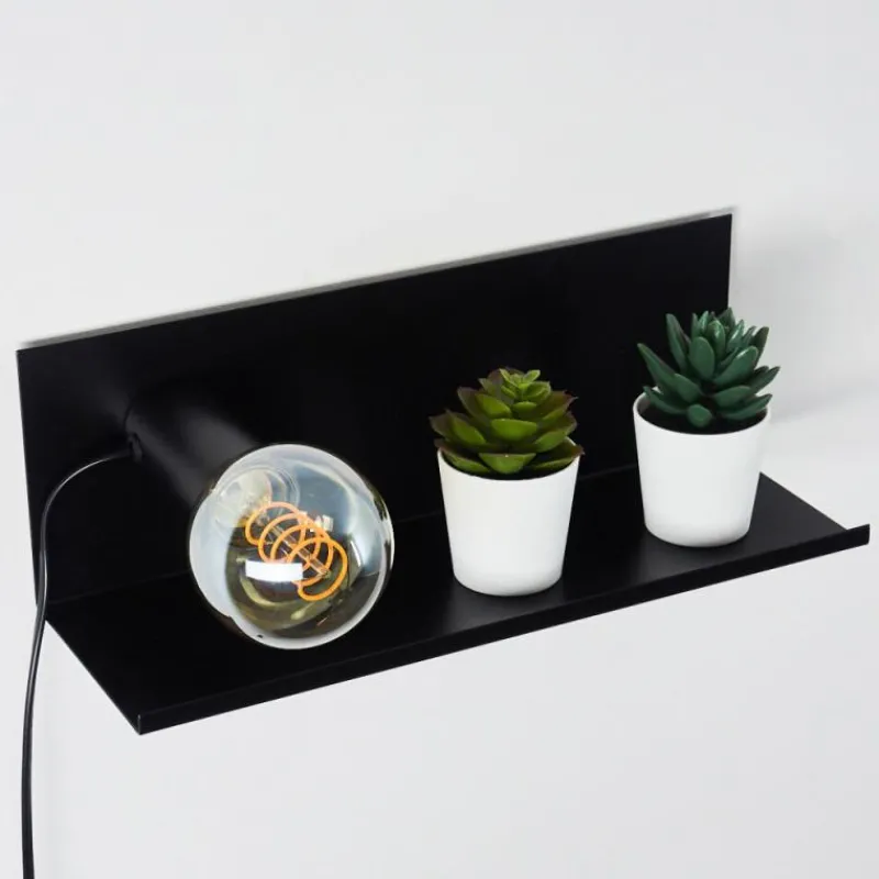 hofstein Applique murale Reftele Noir, 1 lumière