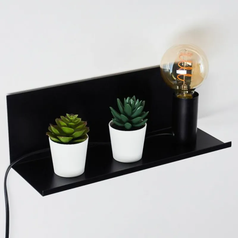 hofstein Applique murale Reftele Noir, 1 lumière