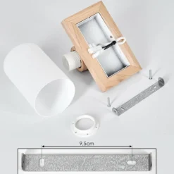 hofstein Applique murale Represita Chrome, Écru, Blanc, 1 lumière