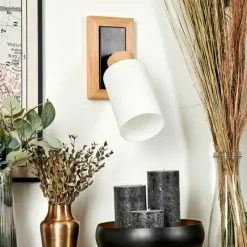 hofstein Applique murale Represita Chrome, Écru, Noir, 1 lumière