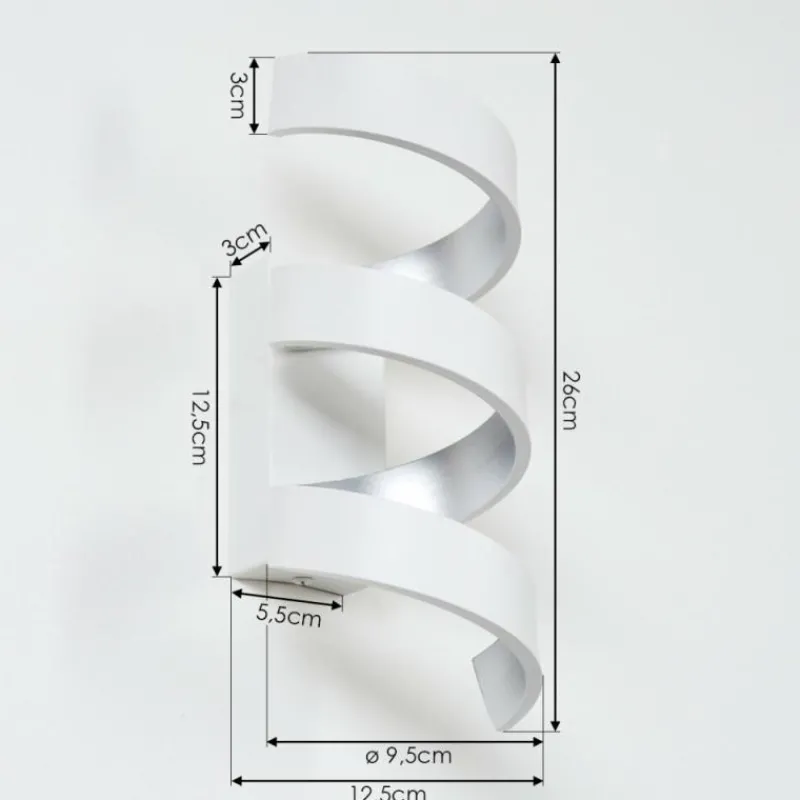 hofstein Applique murale Rezat LED Blanc, 3 lumières