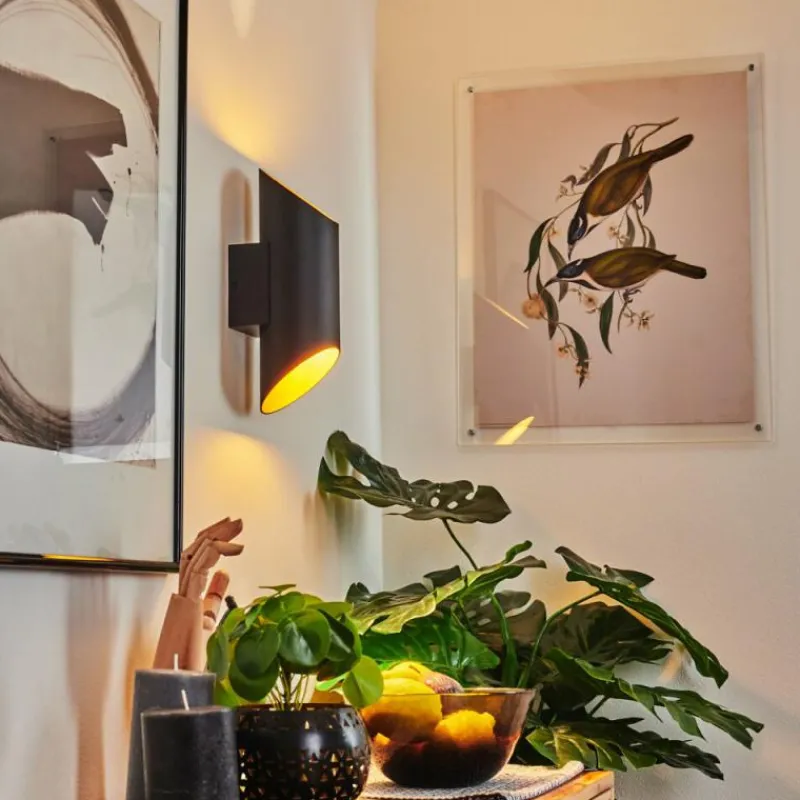 hofstein Applique murale Ricardone Noir, 1 lumière