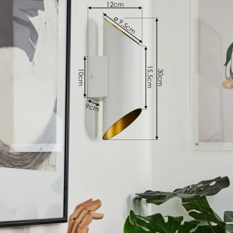 hofstein Applique murale Ricardone Blanc, 1 lumière