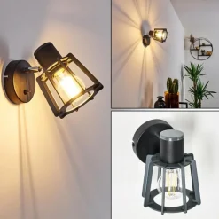 hofstein Applique murale Rieti Noir, 1 lumière* Appliques