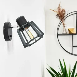 hofstein Applique murale Rieti Noir, 1 lumière* Appliques