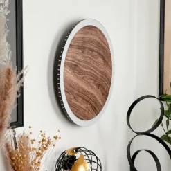 hofstein Applique murale Rocha LED Brun, Couleur bois, Noir, 1 lumière