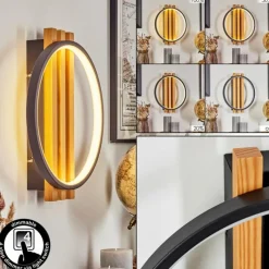 hofstein Applique murale Rodekro LED Écru, Noir, 1 lumière