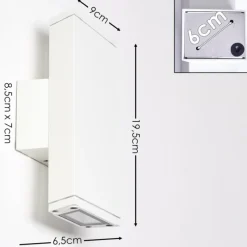 hofstein Applique murale Roseau LED Blanc, 1 lumière