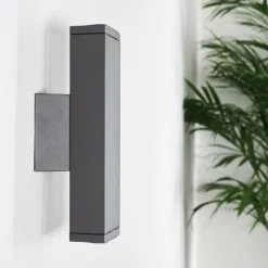 hofstein Applique murale Roseau LED Anthracite, 1 lumière