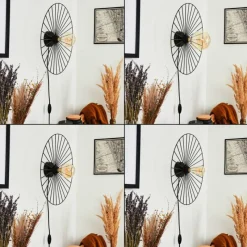 Lampes Industrielles-hofstein Applique murale Rossedalen Noir, 1 lumière