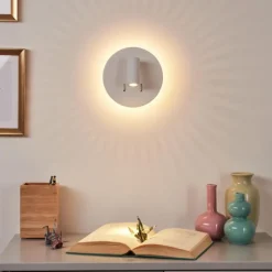 hofstein Applique murale Rukutu LED Blanc, 2 lumières* Appliques