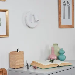 hofstein Applique murale Rukutu LED Blanc, 2 lumières* Appliques