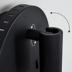 hofstein Applique murale Rukutu LED Noir, 2 lumières