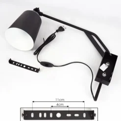 Luminaires Scandinaves-hofstein Applique murale Sacriquier Noir, 1 lumière