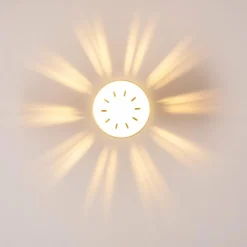 Lampes Industrielles-hofstein Applique murale Safari Blanc, 1 lumière