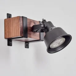 hofstein Applique murale Safari Brun foncé, Noir, 1 lumière