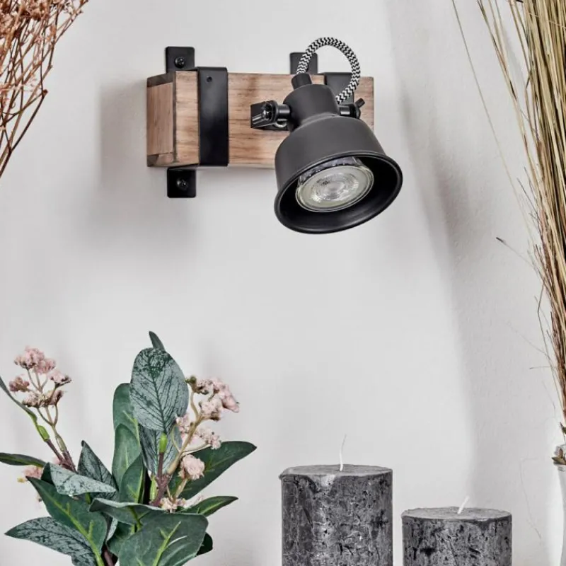 hofstein Applique murale Safari Écru, Noir, 1 lumière