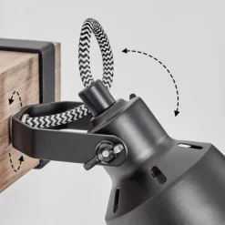 hofstein Applique murale Safari Écru, Noir, 1 lumière