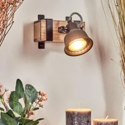 hofstein Applique murale Safari Écru, Noir, 1 lumière