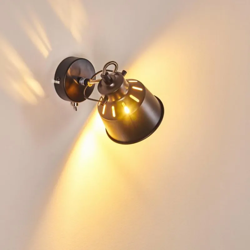 Lampes Industrielles-hofstein Applique murale Safari Noir, 1 lumière