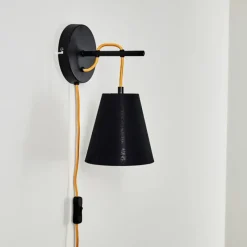 hofstein Applique murale Saillon Noir, 1 lumière* Appliques