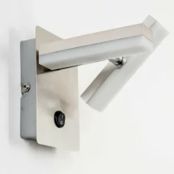 Luminaires Leuchten Direkt Applique murale Sakami LED Nickel mat, 2 lumières* Appliques