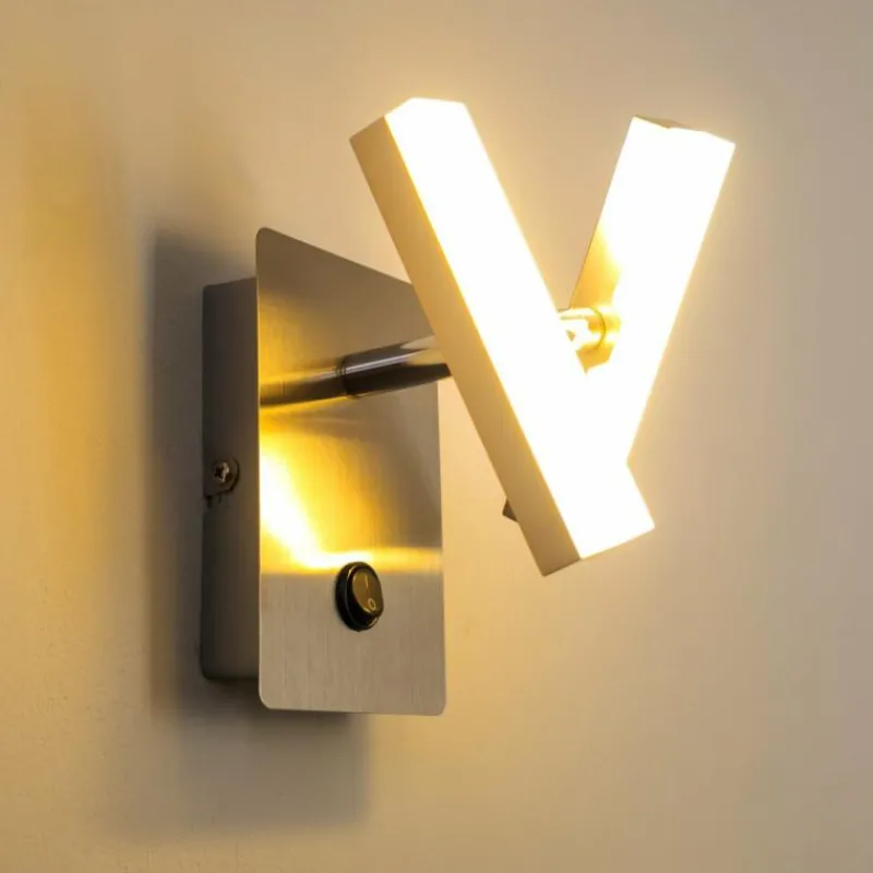 Luminaires Leuchten Direkt Applique murale Sakami LED Nickel mat, 2 lumières* Appliques