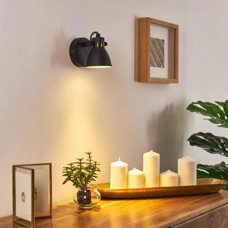 hofstein Applique murale Salinas Noir, 1 lumière