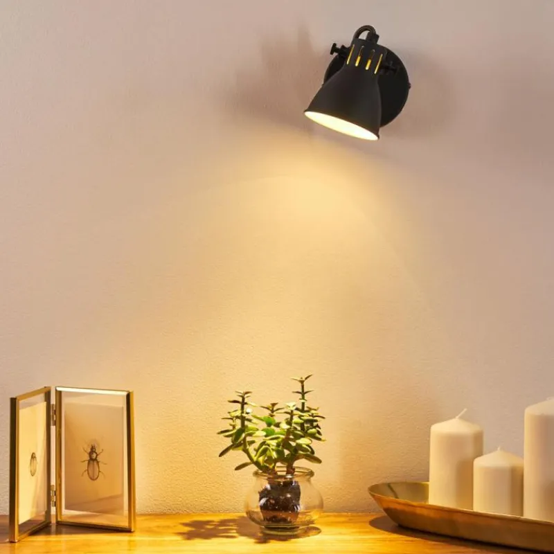 hofstein Applique murale Salinas Noir, 1 lumière