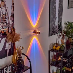 hofstein Applique murale Sapri Cuivre, Noir, 1 lumière