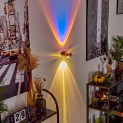 hofstein Applique murale Sapri Cuivre, Noir, 1 lumière