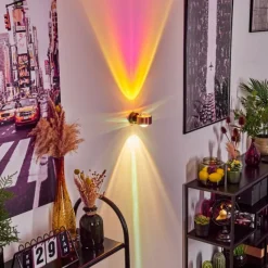 hofstein Applique murale Sapri Cuivre, Noir, 1 lumière