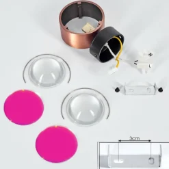 hofstein Applique murale Sapri Cuivre, Noir, 1 lumière