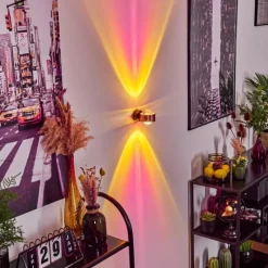 hofstein Applique murale Sapri Cuivre, Noir, 1 lumière