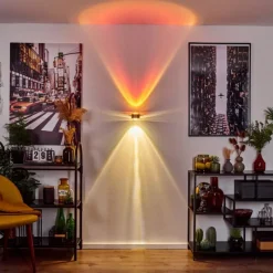 hofstein Applique murale Sapri Cuivre, Noir, 1 lumière