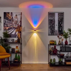 hofstein Applique murale Sapri Cuivre, Noir, 1 lumière