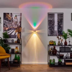 hofstein Applique murale Sapri Cuivre, Noir, 1 lumière