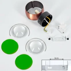 hofstein Applique murale Sapri Cuivre, Noir, 1 lumière