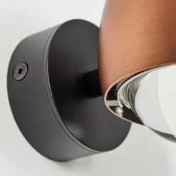 hofstein Applique murale Sapri Cuivre, Noir, 1 lumière