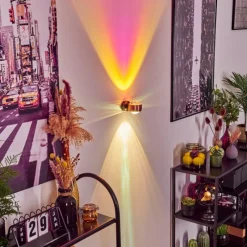 hofstein Applique murale Sapri Cuivre, Noir, 1 lumière