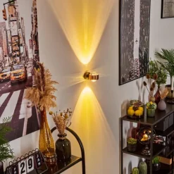 hofstein Applique murale Sapri Cuivre, Noir, 1 lumière