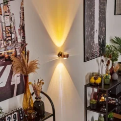 hofstein Applique murale Sapri Cuivre, Noir, 1 lumière