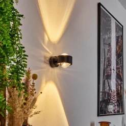 hofstein Applique murale Sapri Noir, 1 lumière